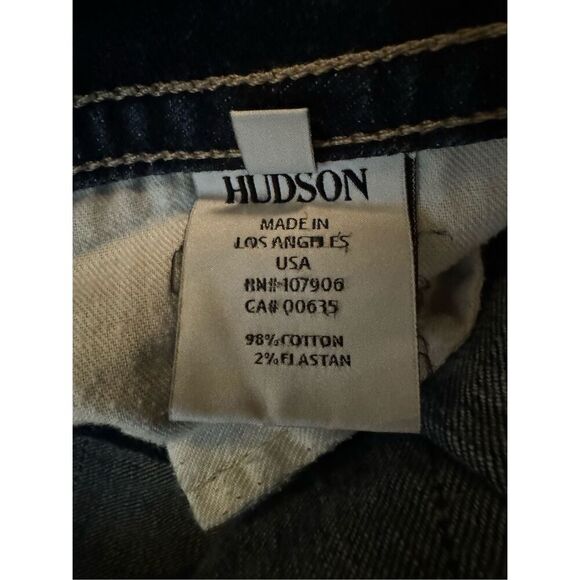 Hudson Women's Bootcut‎ Jeans Size 31 Dark Blue Stretch Denim - Picture 6 of 6